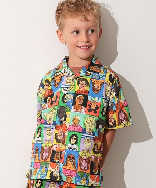 Ocean&Ground（オーシャン&グラウンド）の「サンフランシスコシティシャツ/セットアップ可（シャツ/ブラウス・キッズ・マルチ/オフホワイト/チャコール・90/100/110/120/130/140）」の5枚目の写真