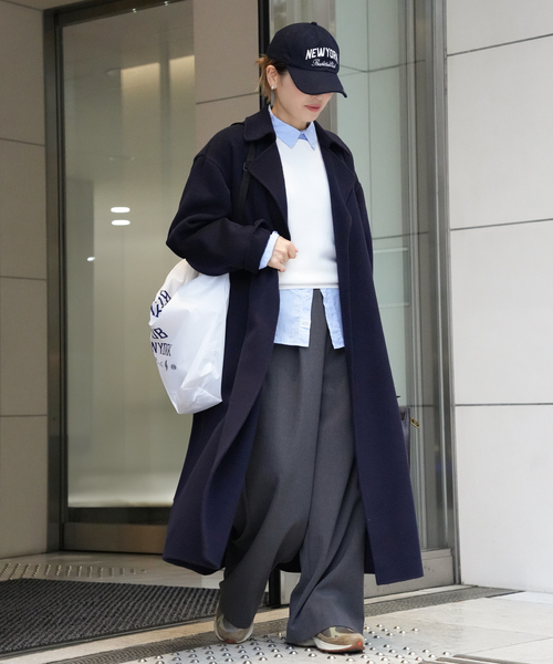 Deuxieme Classe（ドゥーズィエムクラス）の「*Washable Wool クルーネック プルオーバー（ニット/セーター・レディース・ブラック/ホワイト/ダークブルー・FREE）」の20枚目の写真