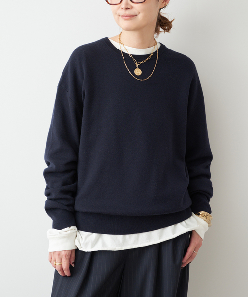 Washable Wool クルーネック プルオーバー（ニット/セーター