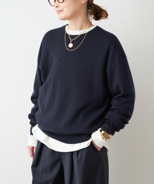 Washable Wool クルーネック プルオーバー（ニット/セーター