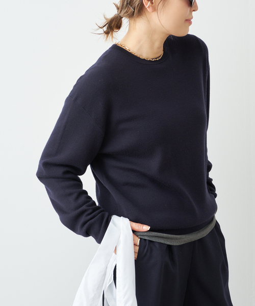 Washable Wool クルーネック プルオーバー（ニット/セーター