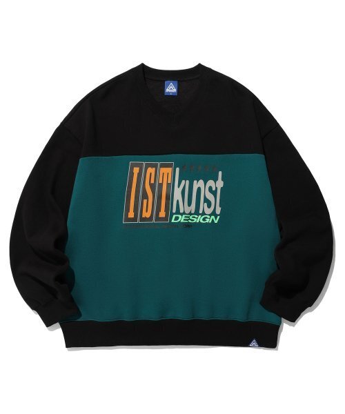 セール】IK 5STAR LOGO V NECK SWEATSHIRTS_BLACK(IK2DFMM461A