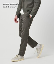 UNITED ARROWS | ダブルクロス ノープリーツ パンツ UA COZY ウォッシャブル ２WAYストレッチ はっ水(スラックス)