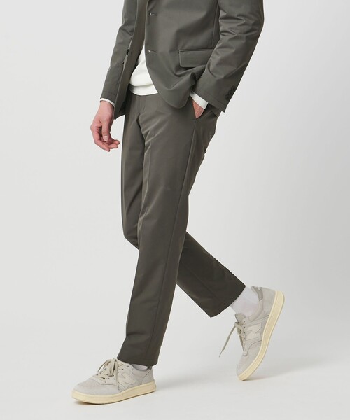 UNITED ARROWS(ユナイテッドアローズ)の「ダブルクロス ノープリーツ パンツ UA COZY ウォッシャブル 2WAYストレッチ はっ水(スラックス・メンズ・ブラック/オリーブ・S/M/L/XL/XXL)」の2枚目の写真