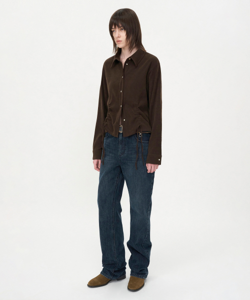 INSILENCE WOMEN(インサイレンスウーマン)の「ブラシドストレートフィットデニム BLUE(デニムパンツ・レディース・その他・S/M/XS/L)」の17枚目の写真