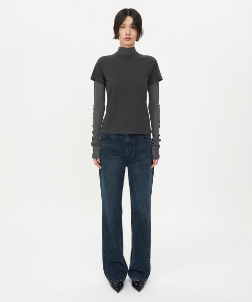 INSILENCE WOMEN(インサイレンスウーマン)の「ブラシドストレートフィットデニム BLUE(デニムパンツ・レディース・その他・S/M/XS/L)」の18枚目の写真