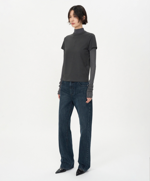 INSILENCE WOMEN(インサイレンスウーマン)の「ブラシドストレートフィットデニム BLUE(デニムパンツ・レディース・その他・S/M/XS/L)」の19枚目の写真
