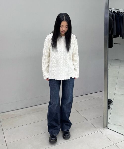 INSILENCE WOMEN(インサイレンスウーマン)の「ブラシドストレートフィットデニム BLUE(デニムパンツ・レディース・その他・S/M/XS/L)」の7枚目の写真