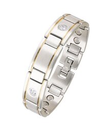 SABONA LONDON（サボナ ロンドン）の「349 メンズ エグゼクティブ ジェム デュエット 磁石 ブレスレット（ブレスレット）」