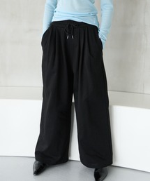 HANNE（アン）の「タックワイドスウェットパンツ（スウェットパンツ）」
