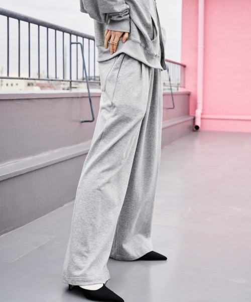 HANNE（アン）の「タックワイドスウェットパンツ（スウェットパンツ・レディース・グレー/ブラック/ホワイト・S/M）」の8枚目の写真