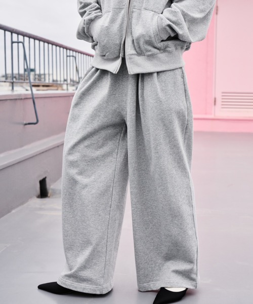 HANNE（アン）の「タックワイドスウェットパンツ（スウェットパンツ・レディース・グレー/ブラック/ホワイト・S/M）」の10枚目の写真