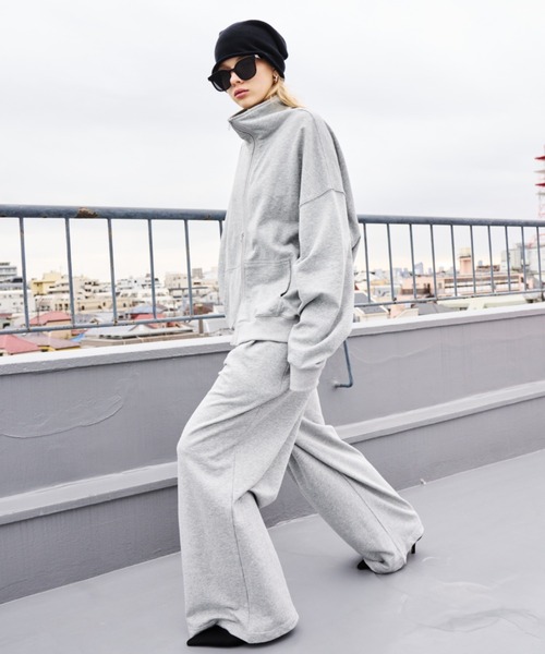 HANNE（アン）の「タックワイドスウェットパンツ（スウェットパンツ・レディース・グレー/ブラック/ホワイト・S/M）」の5枚目の写真