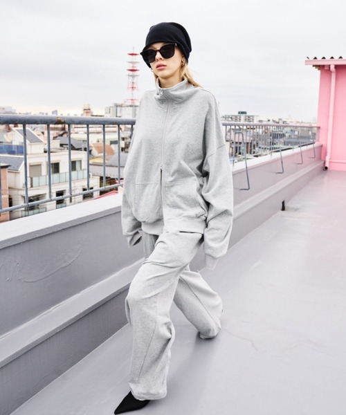 HANNE（アン）の「タックワイドスウェットパンツ（スウェットパンツ・レディース・グレー/ブラック/ホワイト・S/M）」の6枚目の写真