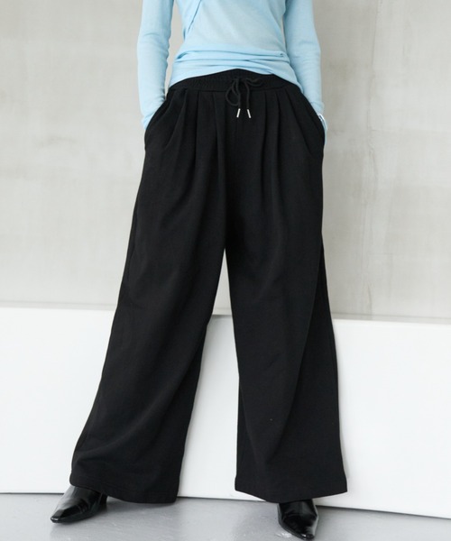 HANNE（アン）の「タックワイドスウェットパンツ（スウェットパンツ・レディース・グレー/ブラック/ホワイト・S/M）」の14枚目の写真