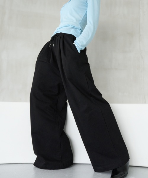 HANNE（アン）の「タックワイドスウェットパンツ（スウェットパンツ・レディース・グレー/ブラック/ホワイト・S/M）」の19枚目の写真