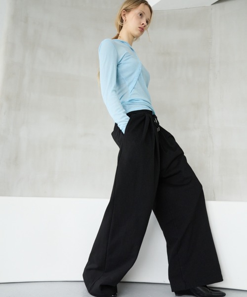 HANNE（アン）の「タックワイドスウェットパンツ（スウェットパンツ・レディース・グレー/ブラック/ホワイト・S/M）」の16枚目の写真