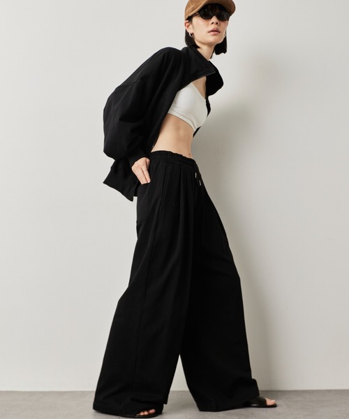 HANNE（アン）の「タックワイドスウェットパンツ（スウェットパンツ・レディース・グレー/ブラック/ホワイト・S/M）」の22枚目の写真