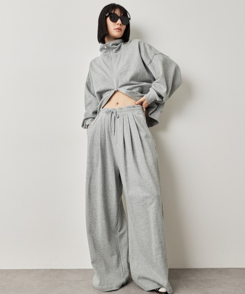 HANNE（アン）の「タックワイドスウェットパンツ（スウェットパンツ・レディース・グレー/ブラック/ホワイト・S/M）」の12枚目の写真