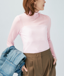 VERMEIL par iena | シアーフライス タートルネックプルオーバー(Tシャツ/カットソー)