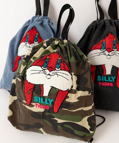 RNA(アールエヌエー)の「E5219 WASH OUTラビットナップBAG(バックパック/リュック・レディース・カモフラージュ/ブルー/ブラック・FREE)」の12枚目の写真