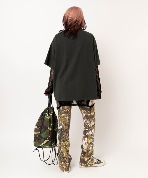 RNA(アールエヌエー)の「E5219 WASH OUTラビットナップBAG(バックパック/リュック・レディース・カモフラージュ/ブルー/ブラック・FREE)」の10枚目の写真