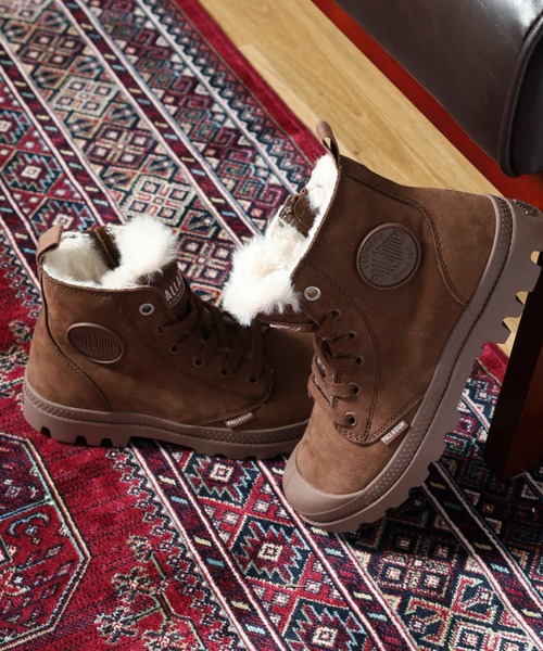 PALLADIUM(パラディウム)の「PAMPA HI ZIP WL パンパ ハイ ジップ WL(スニーカー・レディース・ブラウン系/サンドベージュ・23.5cm/23cm/24cm/22.5cm)」の2枚目の写真