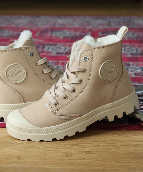 PALLADIUM(パラディウム)の「PAMPA HI ZIP WL パンパ ハイ ジップ WL(スニーカー・レディース・ブラウン系/サンドベージュ・23.5cm/23cm/24cm/22.5cm)」の3枚目の写真