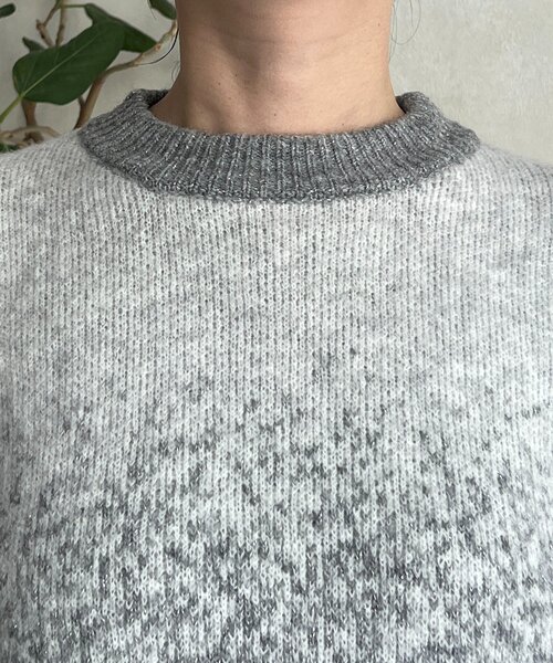 un dix cors（アンディコール）の「ラメグラデーションチュニックプルオーバー（ニット/セーター・レディース・グレー/チャコールグレー/ベージュ・FREE）」の9枚目の写真