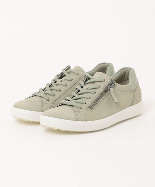 ECCO(エコー)の「ECCO 快適 やさしい履き心地 SOFT 7 レディース 本革スニーカー(スニーカー・レディース・カーキ・37)」の1枚目の写真