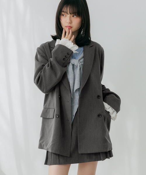 Heather（ヘザー）の「レーススリーブミドルジャケット　652969（テーラードジャケット・レディース・グレー/グレー系その他/キャメル/ベージュ系その他・FREE）」の16枚目の写真