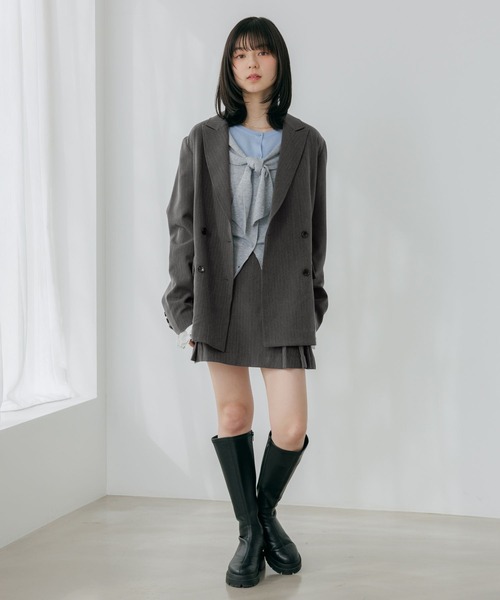 Heather（ヘザー）の「レーススリーブミドルジャケット　652969（テーラードジャケット・レディース・グレー/グレー系その他/キャメル/ベージュ系その他・FREE）」の17枚目の写真