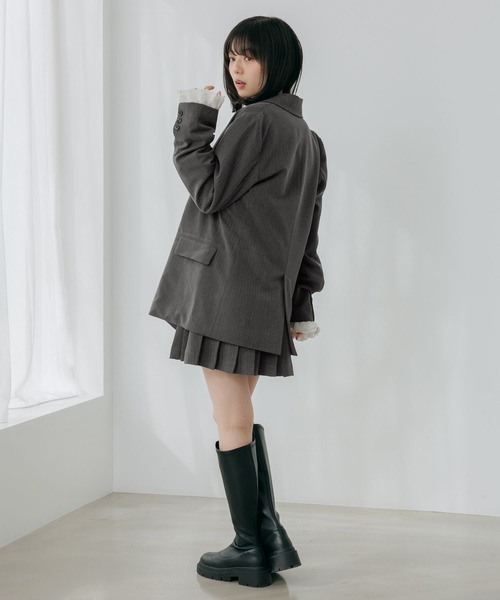 Heather（ヘザー）の「レーススリーブミドルジャケット　652969（テーラードジャケット・レディース・グレー/グレー系その他/キャメル/ベージュ系その他・FREE）」の19枚目の写真