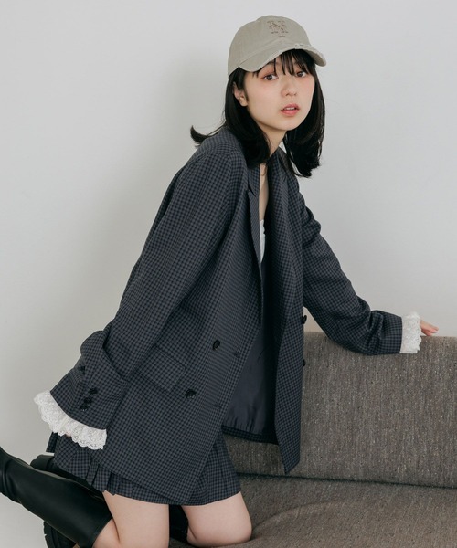 Heather（ヘザー）の「レーススリーブミドルジャケット　652969（テーラードジャケット・レディース・グレー/グレー系その他/キャメル/ベージュ系その他・FREE）」の22枚目の写真