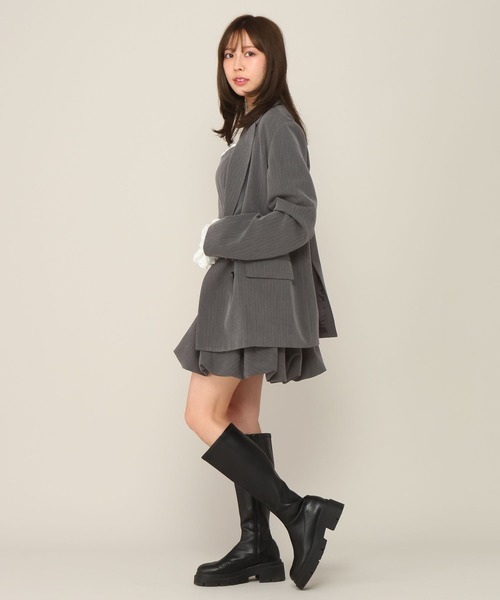 Heather(ヘザー)の「レーススリーブミドルジャケット 652969(テーラードジャケット・レディース・グレー/グレー系その他/キャメル/ベージュ系その他・FREE)」の13枚目の写真
