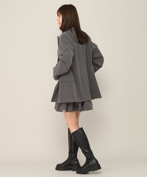 Heather(ヘザー)の「レーススリーブミドルジャケット 652969(テーラードジャケット・レディース・グレー/グレー系その他/キャメル/ベージュ系その他・FREE)」の14枚目の写真