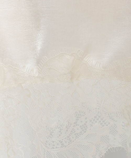 mysty woman（ミスティウーマン）の「イレヘムキャミチュニック　656817（キャミソール・レディース・ブラウン/ブラック/オフホワイト・FREE）」の9枚目の写真