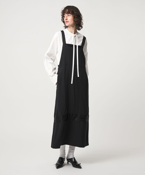 6（ロク）の「＜6(ROKU)＞リボン シャツ（シャツ/ブラウス・レディース・ホワイト・FREE）」の3枚目の写真