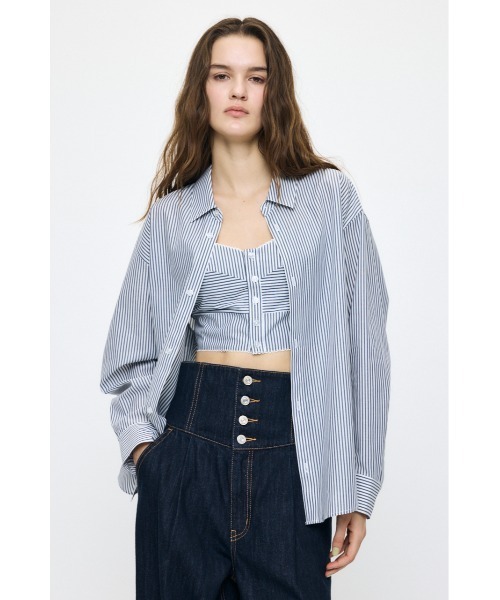OVER シャツ & ビスチェ セット（アンサンブル）｜MOUSSY（マウジー