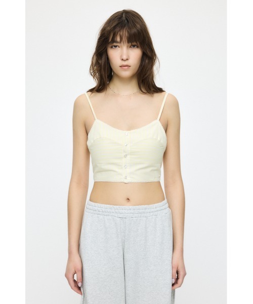 MOUSSY(マウジー)の「OVER シャツ & ビスチェ セット(アンサンブル・レディース・オフホワイト/ブルー系その他/イエロー系その他・FREE)」の13枚目の写真