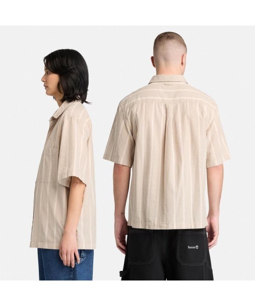 Timberland（ティンバーランド）の「ライトウェイト シャツ ユニセックス（シャツ/ブラウス・メンズ・ライトカーキ・LARGE/MEDIUM/X-LARGE）」の3枚目の写真