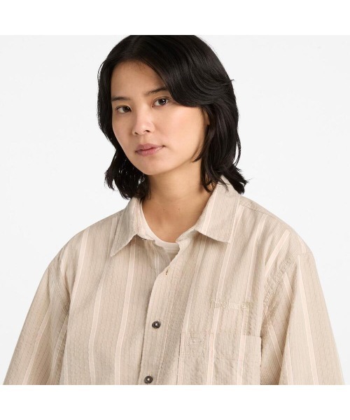 Timberland（ティンバーランド）の「ライトウェイト シャツ ユニセックス（シャツ/ブラウス・メンズ・ライトカーキ・LARGE/MEDIUM/X-LARGE）」の5枚目の写真
