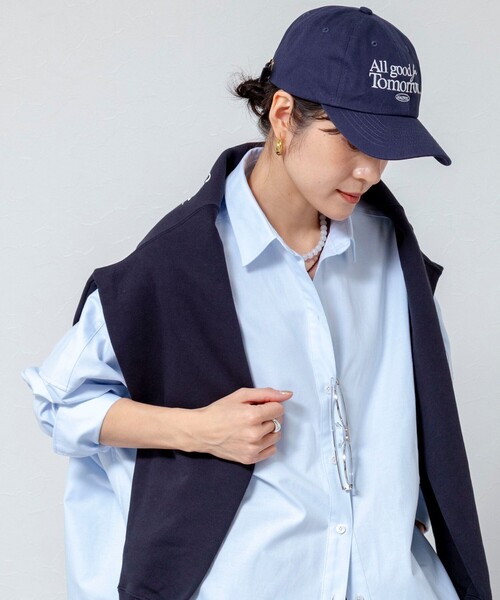 MAQWEL（マクウェル）の「【MAQWEL/マクウェル】ウォッシャブルオックスシャツ（シャツ/ブラウス・レディース・ベージュ/サックスブルー/オフホワイト・FREE）」の9枚目の写真