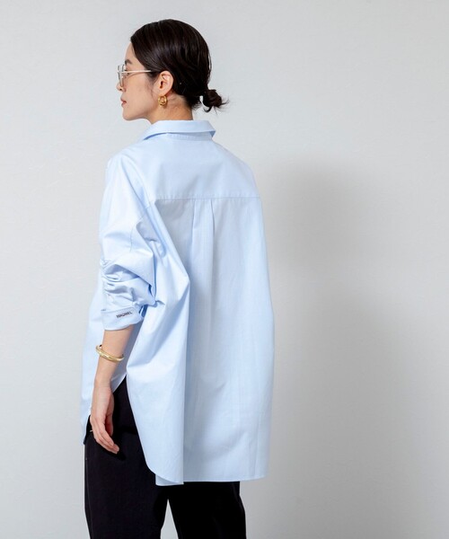 MAQWEL（マクウェル）の「【MAQWEL/マクウェル】ウォッシャブルオックスシャツ（シャツ/ブラウス・レディース・ベージュ/サックスブルー/オフホワイト・FREE）」の15枚目の写真