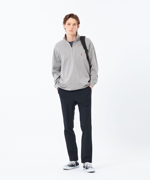 MACKINTOSH PHILOSOPHY(マッキントッシュ フィロソフィー)の「【WEB&一部店舗限定】バッキンガムベア コンパクトスムース ハーフジッププルオーバー(Tシャツ/カットソー・メンズ・グレー系その他/ダークネイビー・38/40)」の3枚目の写真