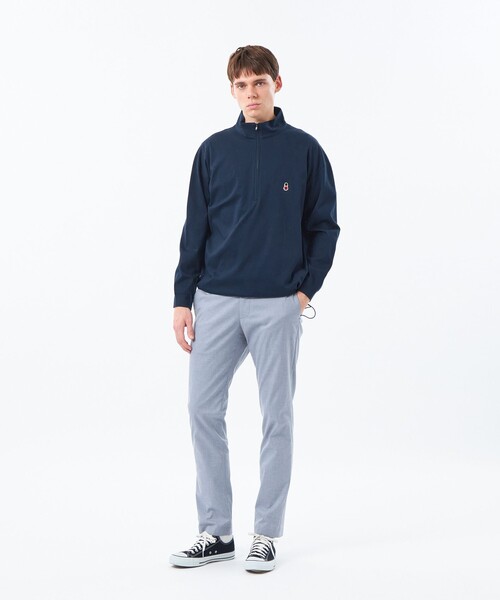 MACKINTOSH PHILOSOPHY(マッキントッシュ フィロソフィー)の「【WEB&一部店舗限定】バッキンガムベア コンパクトスムース ハーフジッププルオーバー(Tシャツ/カットソー・メンズ・グレー系その他/ダークネイビー・38/40)」の5枚目の写真
