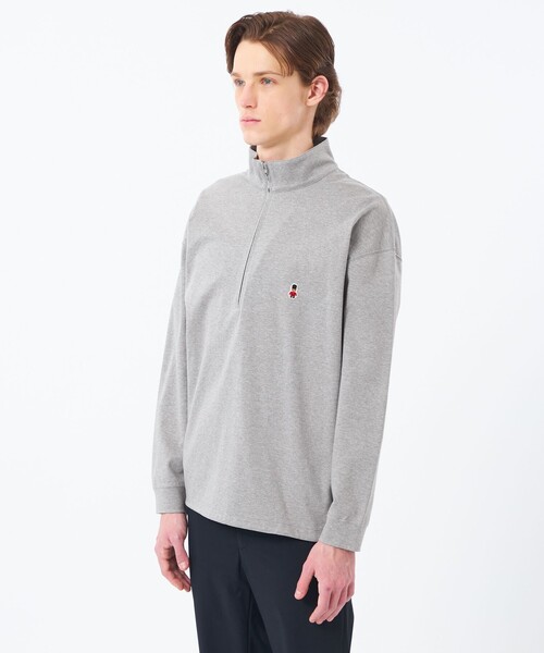 MACKINTOSH PHILOSOPHY(マッキントッシュ フィロソフィー)の「【WEB&一部店舗限定】バッキンガムベア コンパクトスムース ハーフジッププルオーバー(Tシャツ/カットソー・メンズ・グレー系その他/ダークネイビー・38/40)」の7枚目の写真