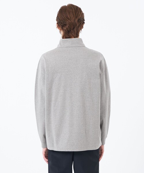 MACKINTOSH PHILOSOPHY(マッキントッシュ フィロソフィー)の「【WEB&一部店舗限定】バッキンガムベア コンパクトスムース ハーフジッププルオーバー(Tシャツ/カットソー・メンズ・グレー系その他/ダークネイビー・38/40)」の8枚目の写真