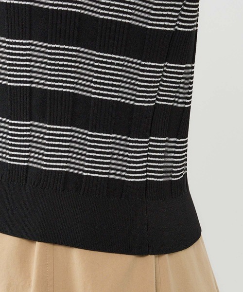 BABYLONE（バビロン）の「クラシックラインポロ（ポロシャツ・レディース・ブラウン/ブラック・フリー）」の5枚目の写真