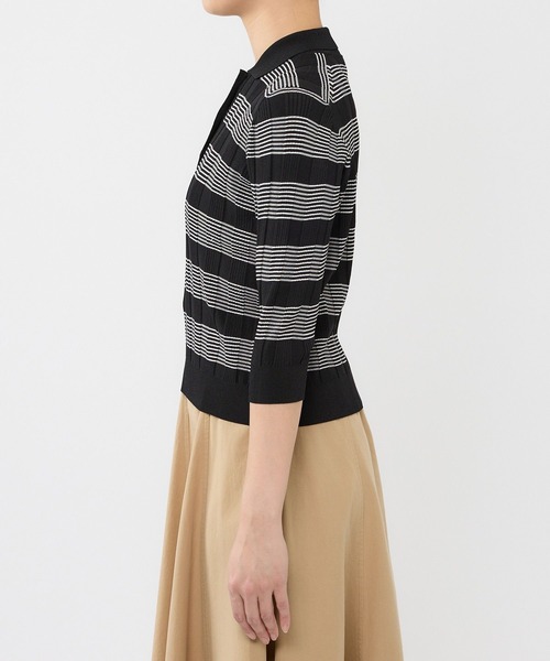 BABYLONE（バビロン）の「クラシックラインポロ（ポロシャツ・レディース・ブラウン/ブラック・フリー）」の20枚目の写真